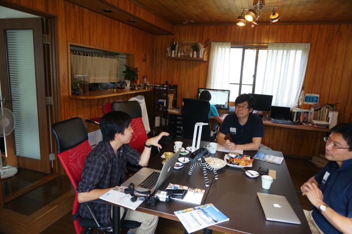 ハピログ取材中.JPG ハピログ取材中